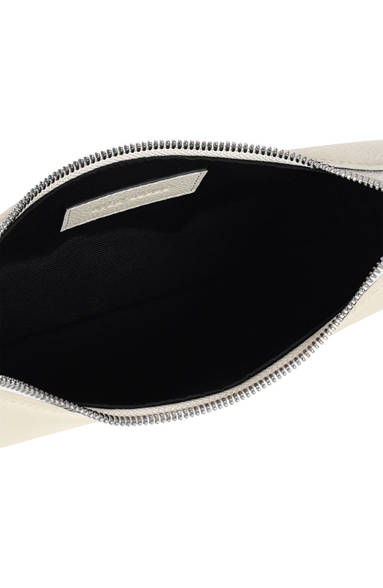 HYER GOODS Upcycled Leather Mini Shoulder Bag, Alternate, color, White