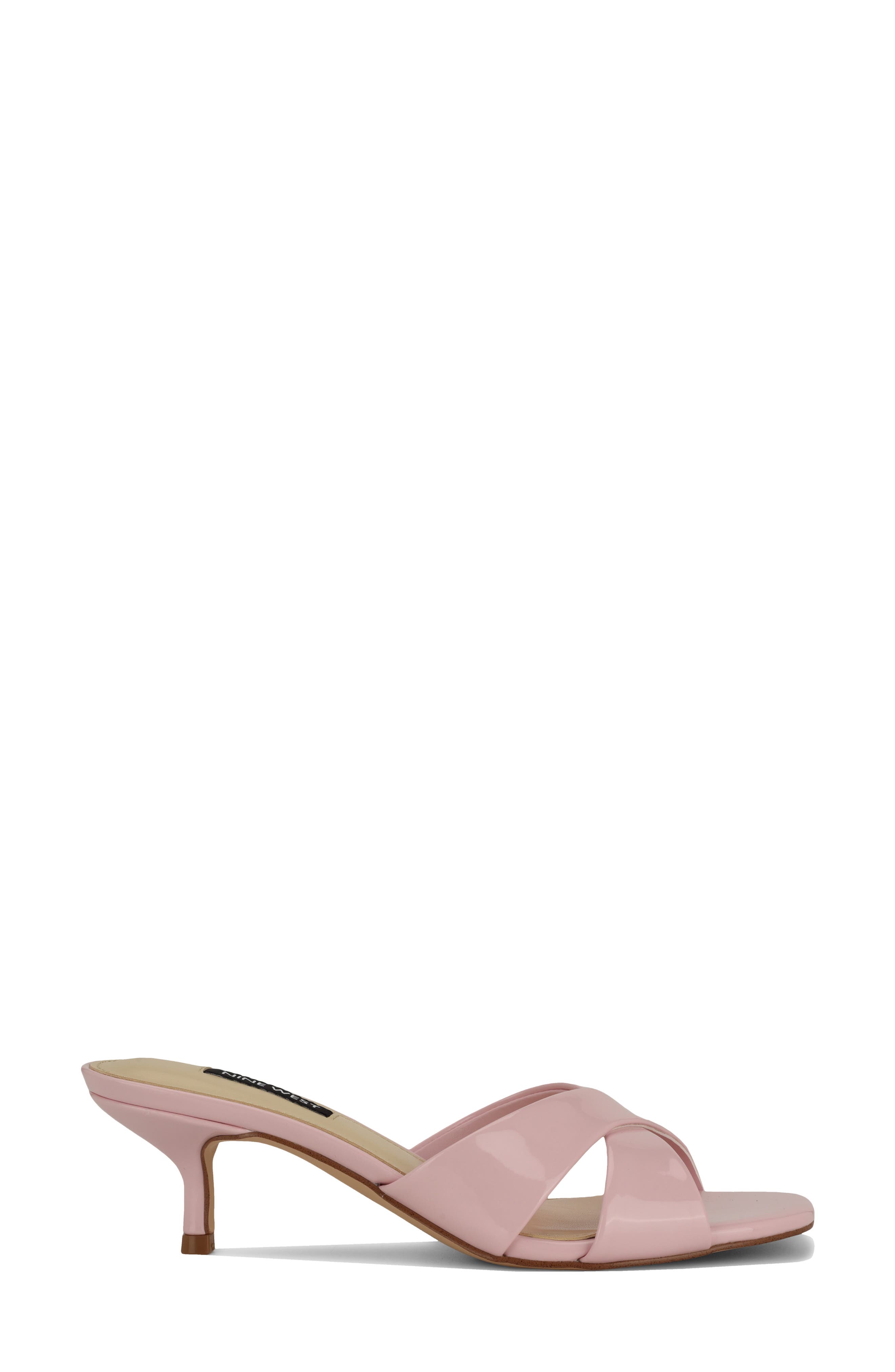 Nine West Merlana Kitten Heel Sandal, Alternate, color, Light Pink