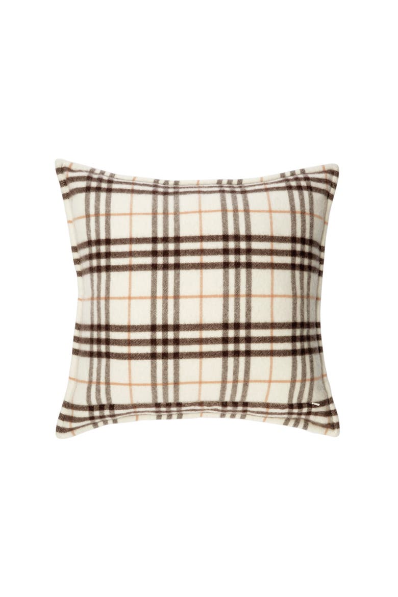 Check Cashmere Cushion, Alternate, color, Pebble grey