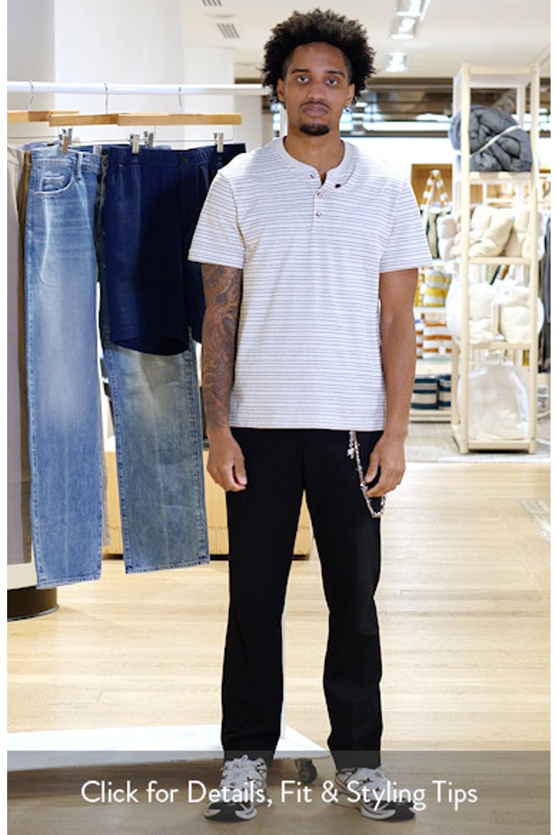 Pinstripe Cotton & Linen Henley video