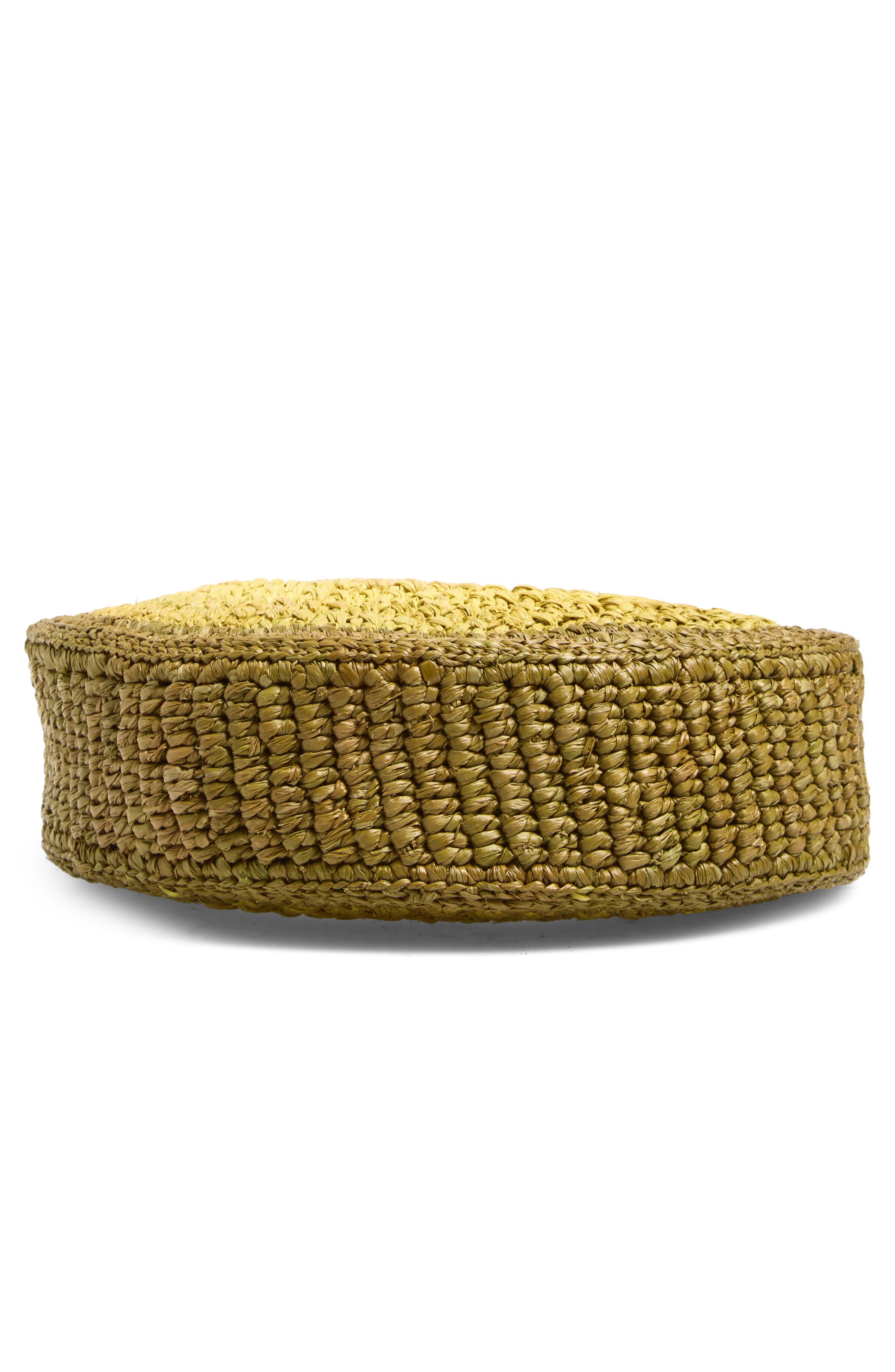 Anya Hindmarch Small Bow Round Raffia Tote, Alternate, color, Gordal