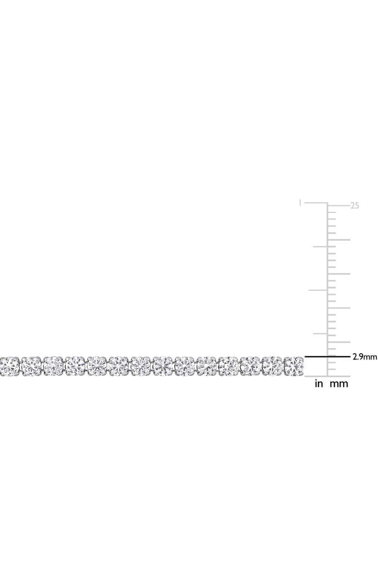 Julianna B. Gemstone Tennis Bracelet Sterling Silver, Alternate, color, White Sapphire/Sterling Silver