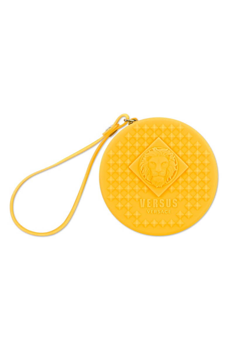 VERSUS Versace Fire Island Studs Silicone Strap Watch, 39mm, Alternate, color, Yellow