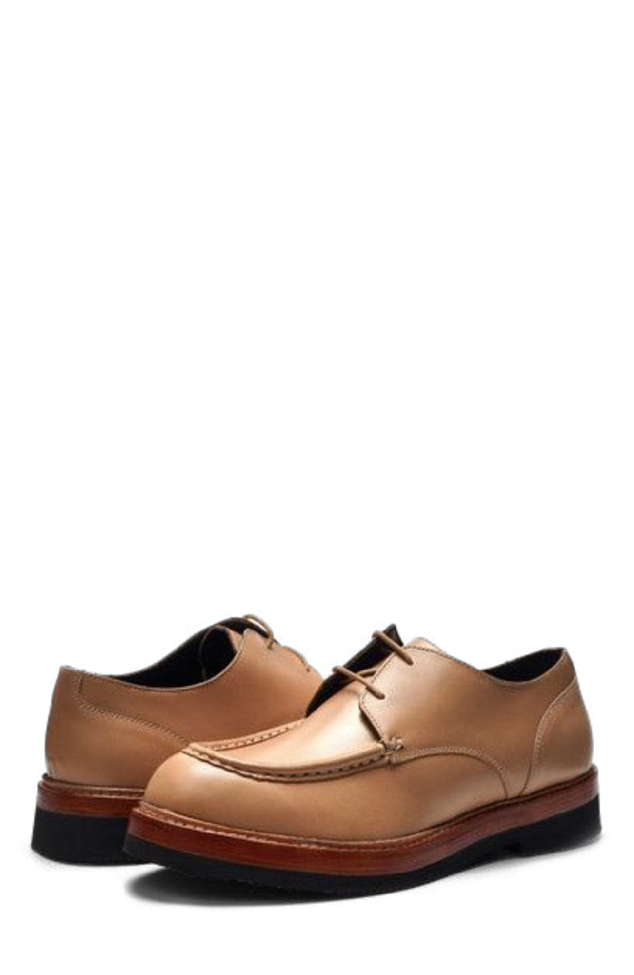 A. Veer Sorrento Moc Derby, Alternate, color, Sand Leather