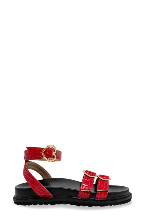 Chase & Chloe Chase And Chloe Elaxi Flatform Sandal