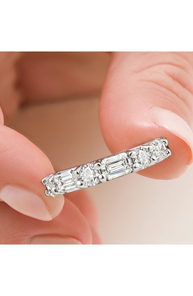 Bliss Diamond 2.30Ct Emerald & Round Diamond Wedding Ring 14k Gold or Platinum Lab Grown, Alternate, color, 14K Yellow Gold