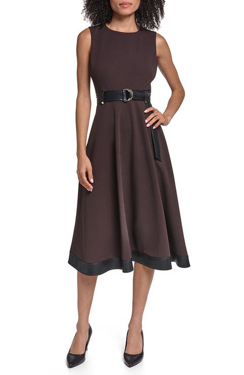 dark brown work dress Dresses FLASH_0326 Devil in a Blue Size:6/S Professional womens work dress