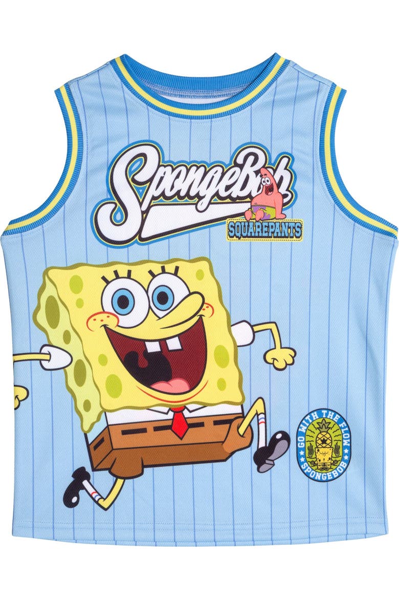 Basketball 2-Piece Tank and Shorts Set, Alternate, color, Spongebob Light Blue