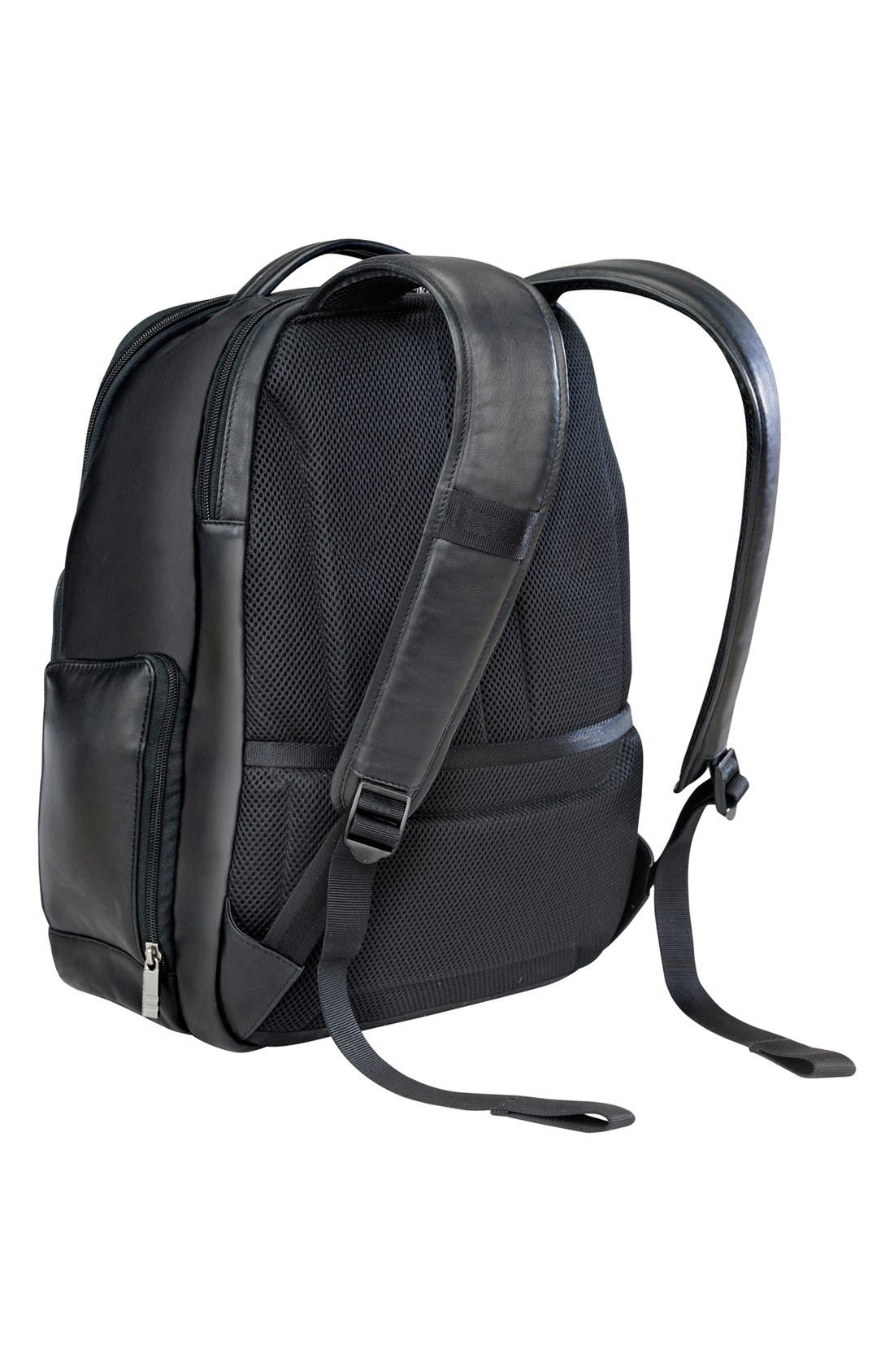 Briggs & Riley 'Medium' Leather Laptop Backpack, Alternate, color, 