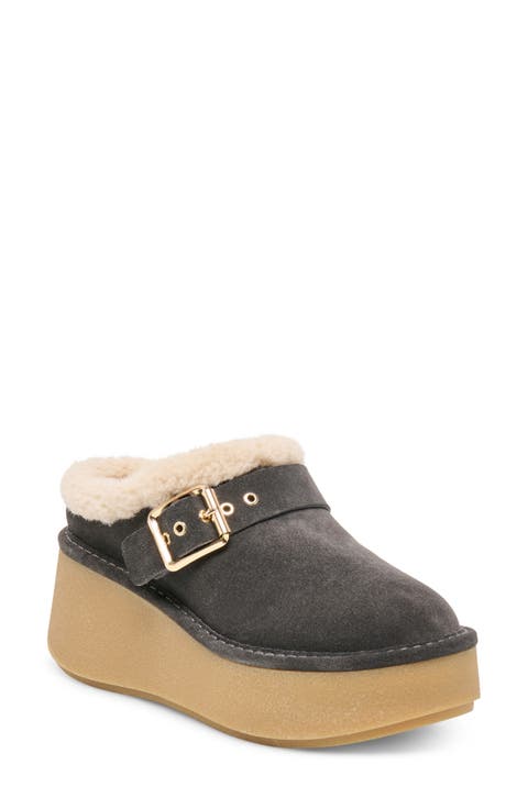 Oslo Plush Platform Mule