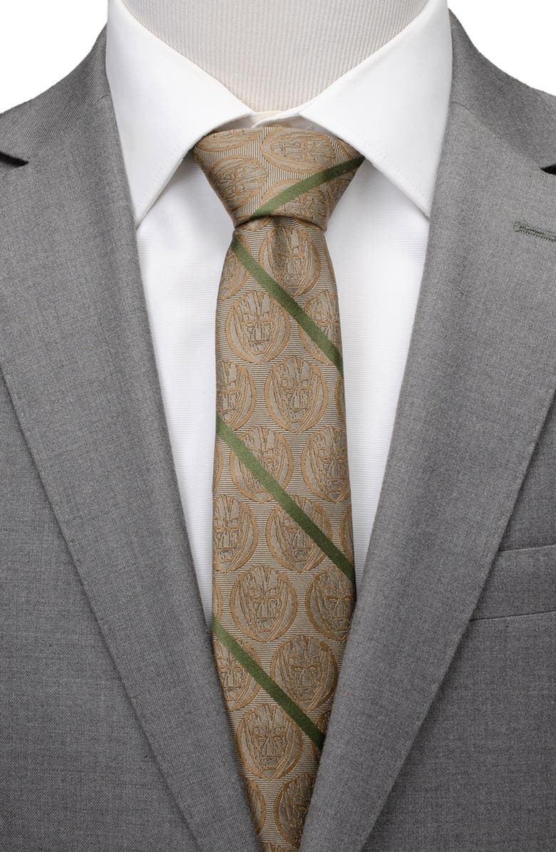 Cufflinks, Inc. Marvel<sup>®</sup> Grottan Stripe Silk Blend Tie, Alternate, color, Tan