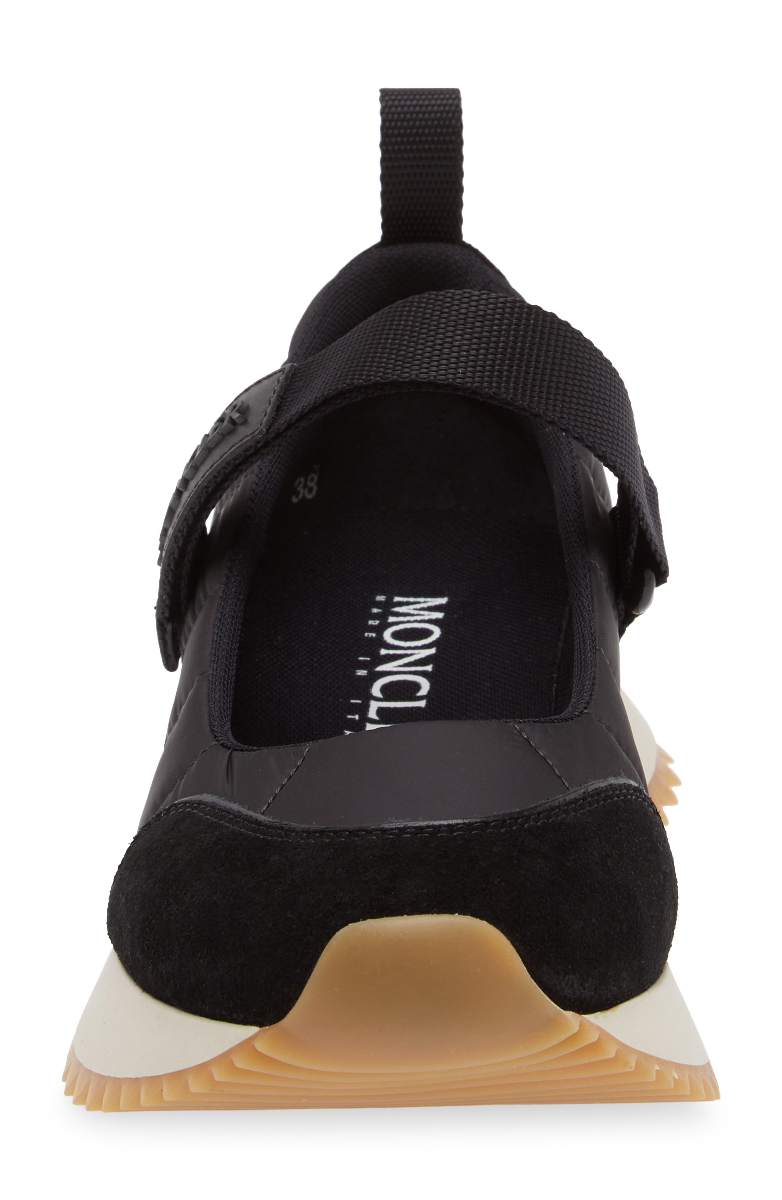 Moncler Pacey Ballet Mary Jane Sneaker, Alternate, color, Black