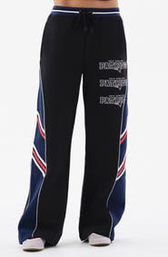 Off Season Colorblocked Fleece Straight Leg Pants