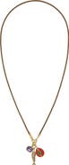 ROXANNE ASSOULIN The Cubic Triple Charm Cord Pendant Necklace