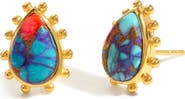 YS GEMS Mohave Turquoise Drop Earrings