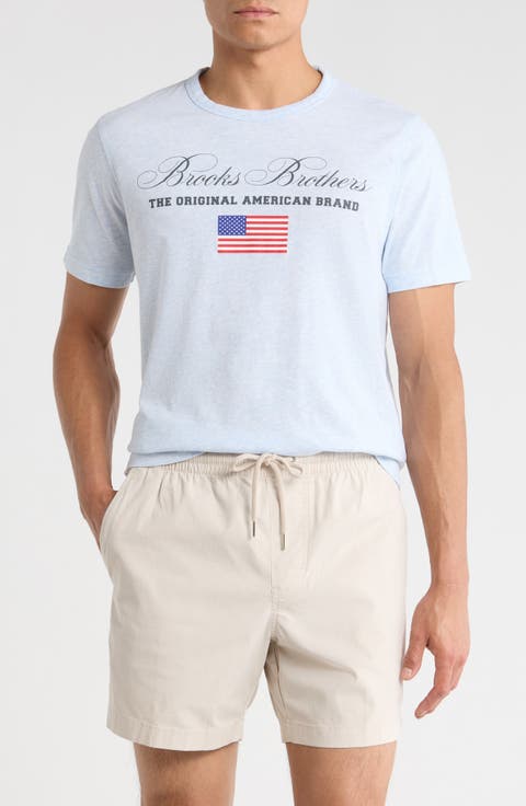 USA Logo Cotton Graphic T-Shirt