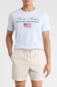 Brooks Brothers USA Logo Cotton Graphic T-Shirt