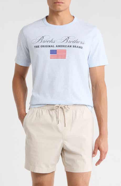 Brooks Brothers USA Logo Cotton Graphic T-Shirt
