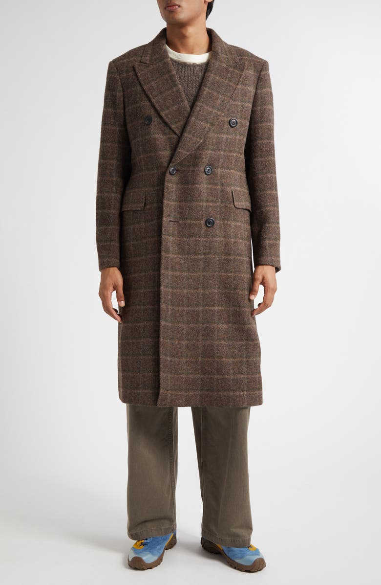 OUR LEGACY Whale Plaid Wool Coat, Main, color, Dorf Check Boiled Alp Wool