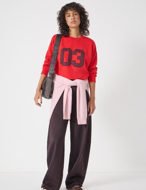Hush Collegiate 03 Graphic Sweatshirt In Red