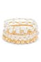  Clear- White- Gold