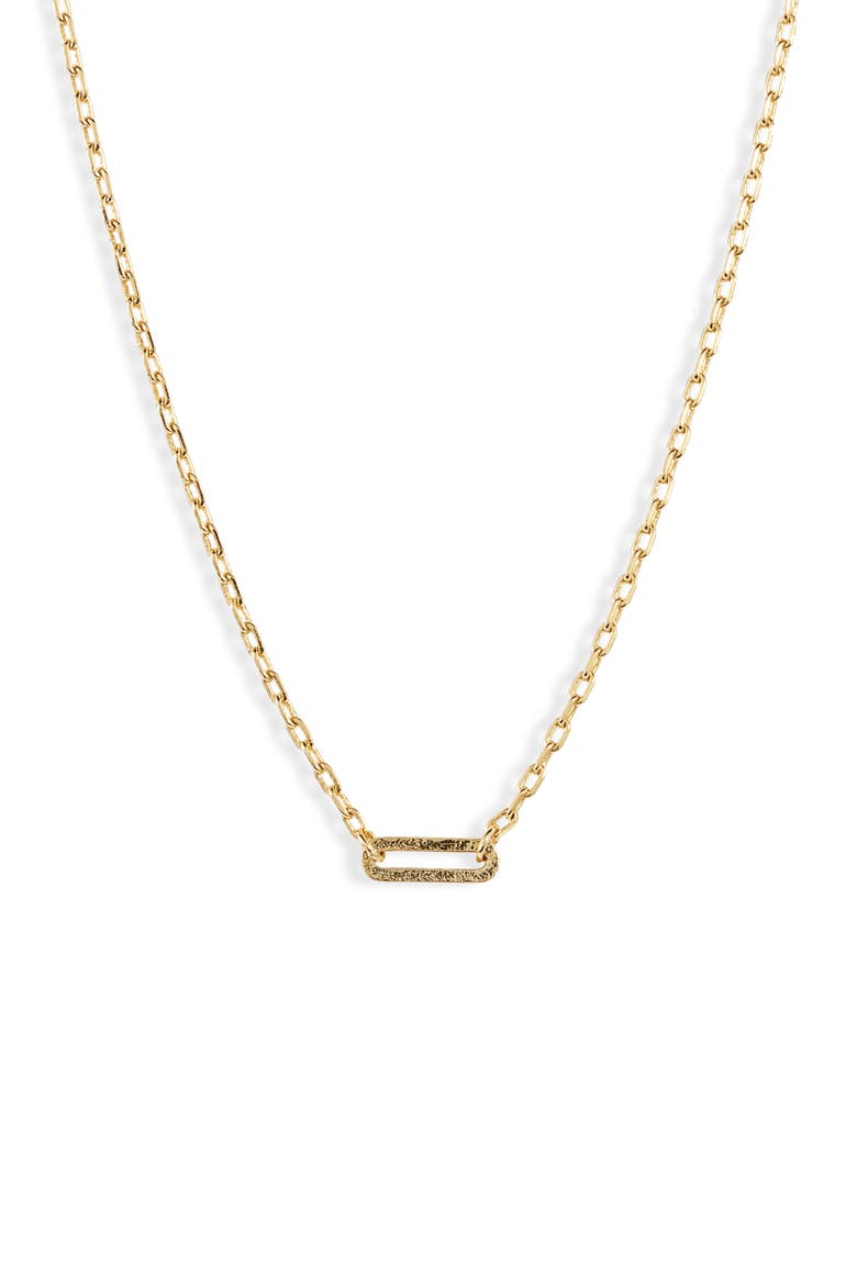 Parker Link Charm Necklace, Main, color, GOLD