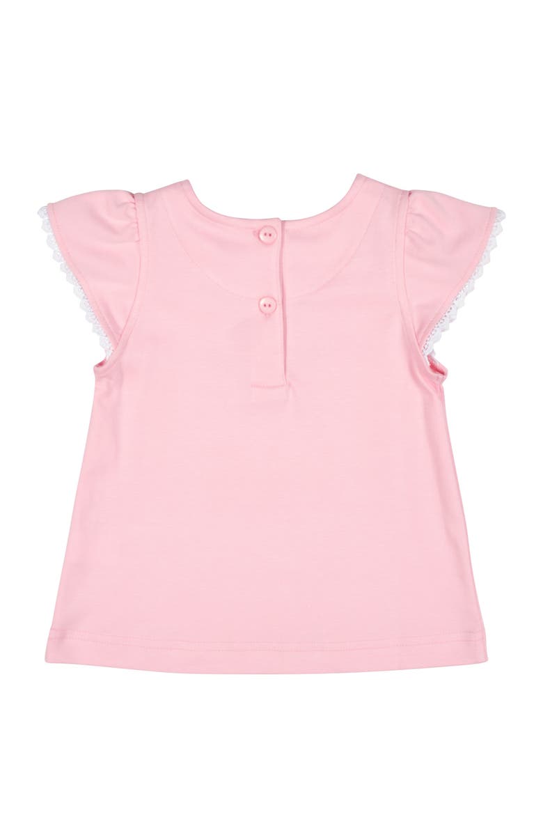 Florence Eiseman Knit Top With Flowers, Alternate, color, Pink