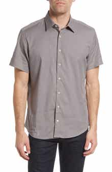 Stone Rose Men's Stretch Short Sleeve Button-Up Shirt