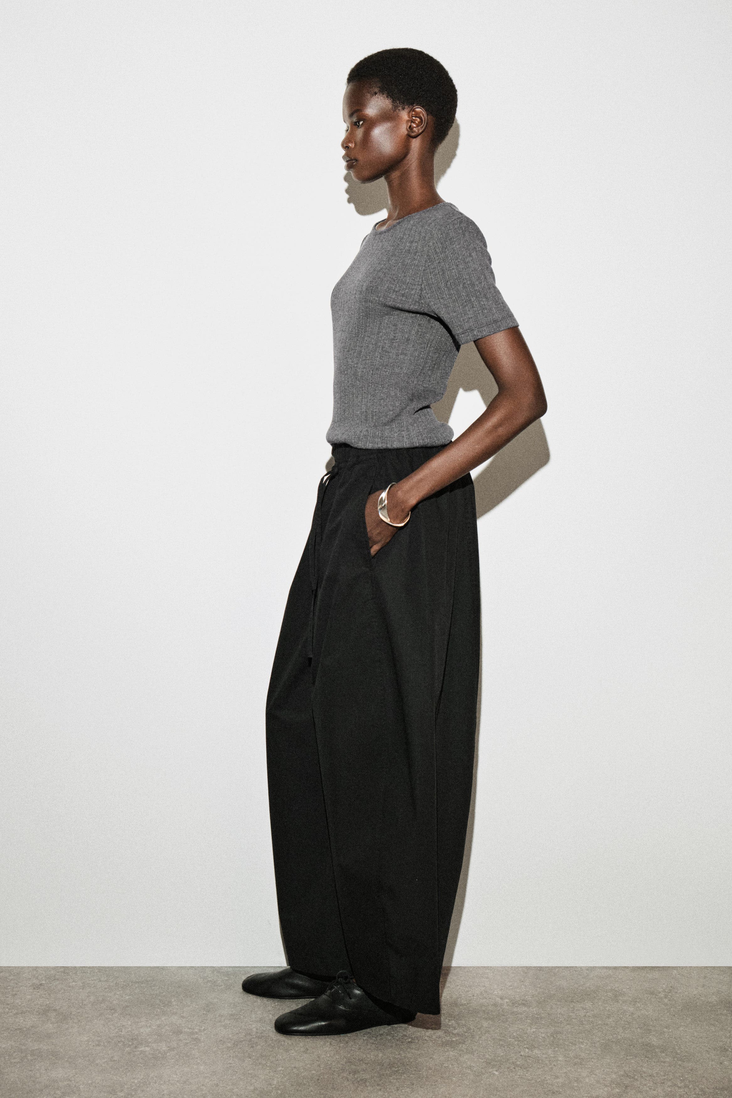 Elasticated Barrel-Leg Pants - image 2