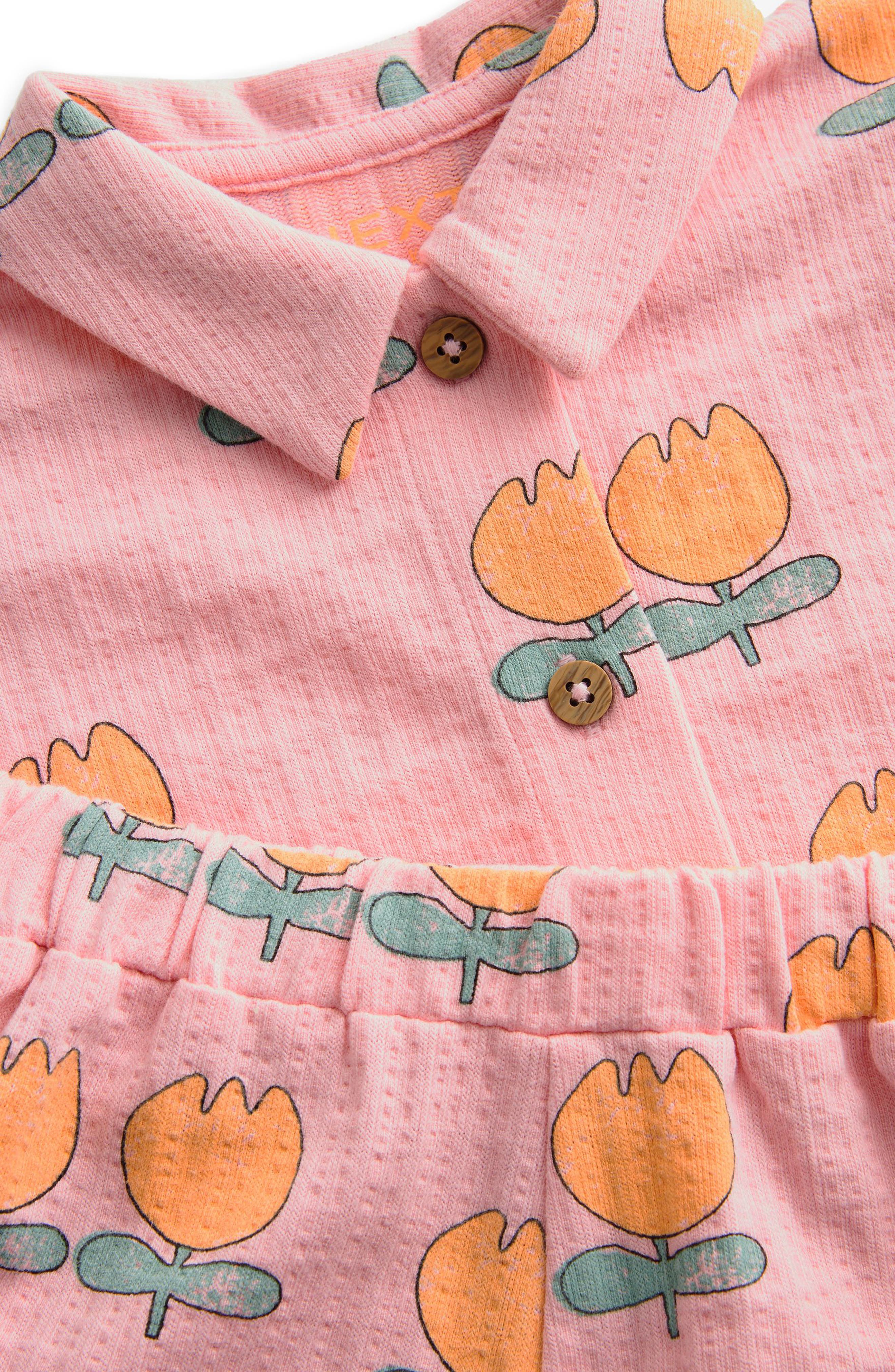 NEXT Kids' Floral Print Camp Shirt & Shorts Set (Women) | Nordstromrack