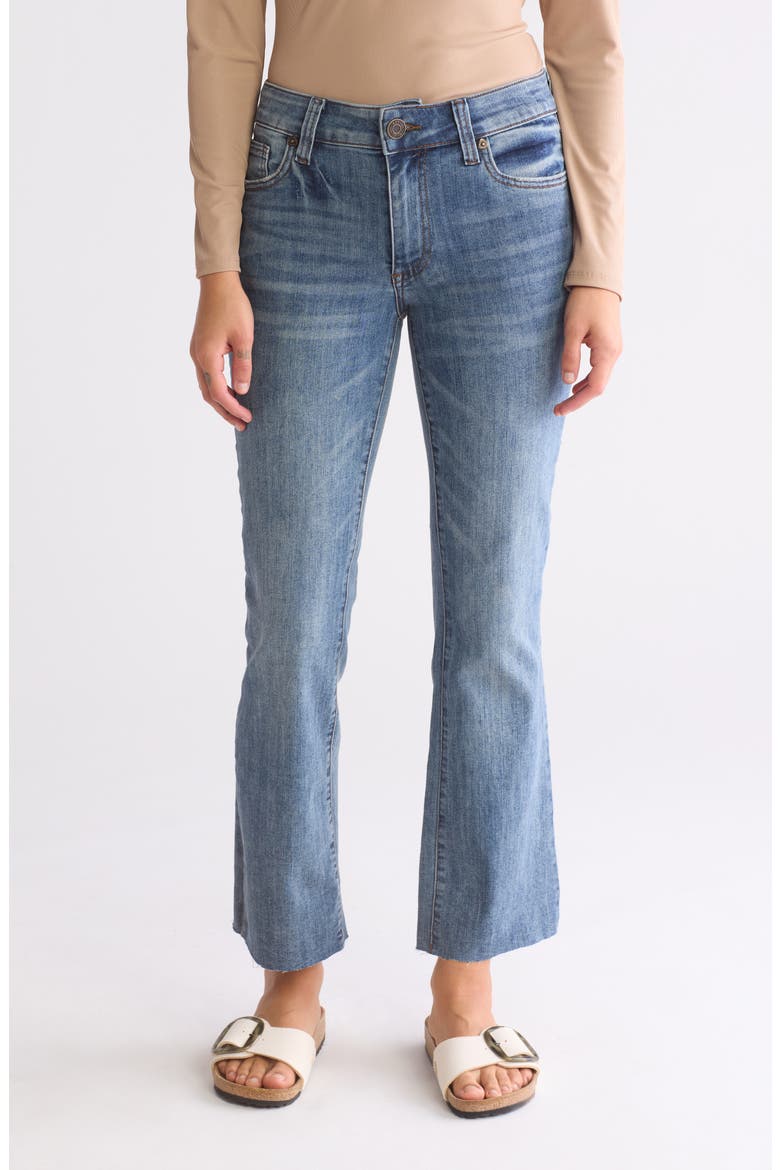 Nikki Crop Flare Leg Jeans, Main, color, POPLAR CLEAN