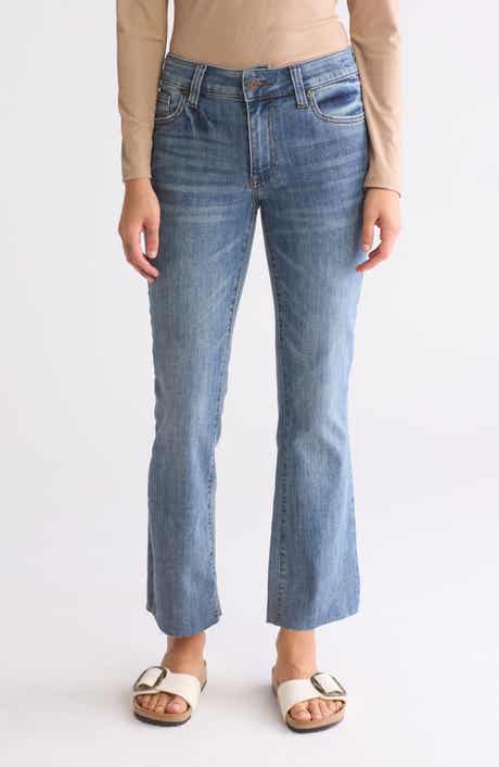 KUT from the Kloth Nikki Crop Flare Leg Jeans