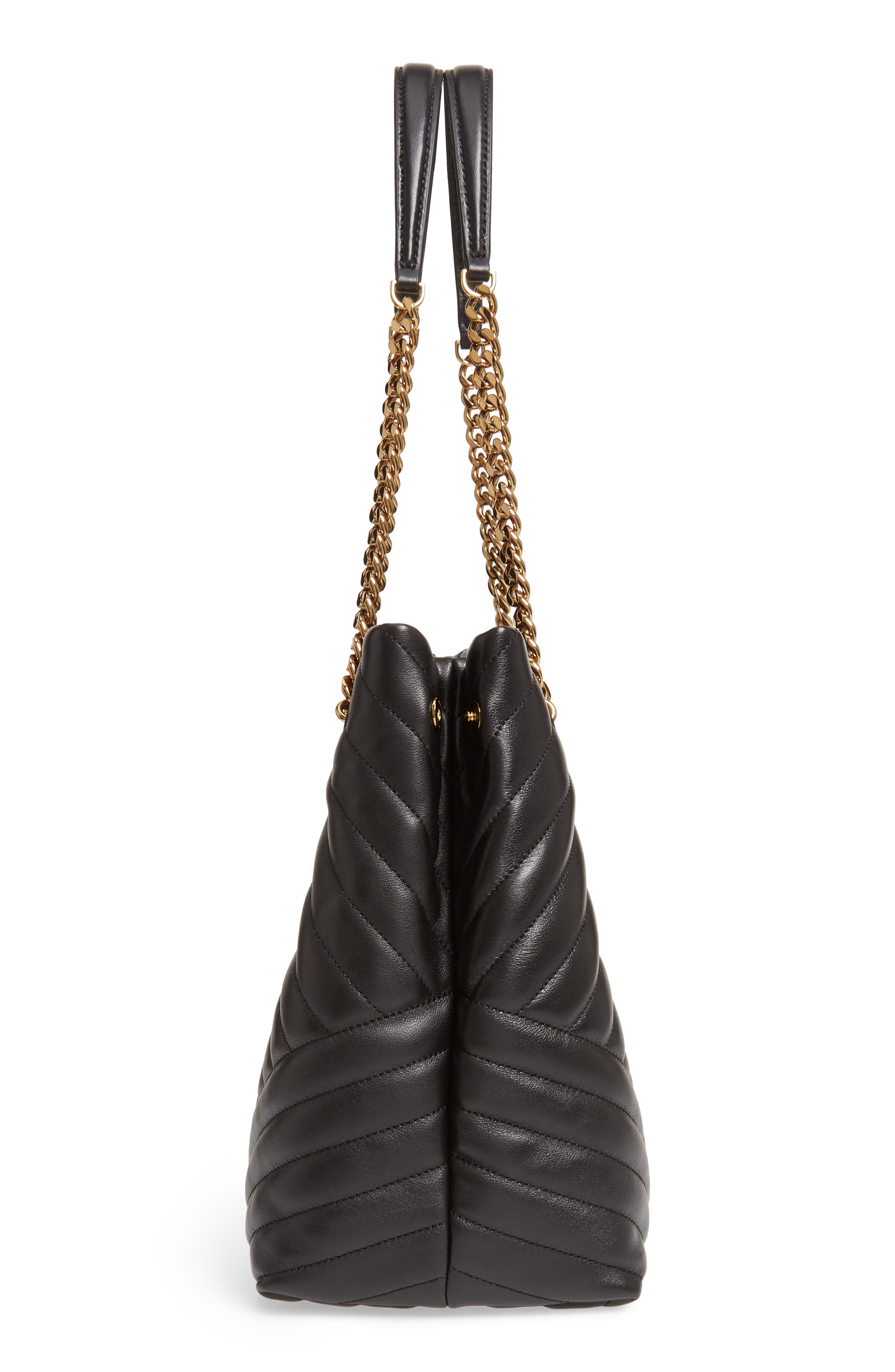 Tory Burch Kira Chevron Quilted Leather Tote, Alternate, color, 