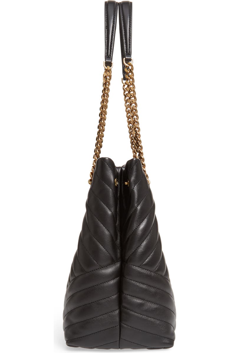 Tory Burch Kira Chevron Quilted Leather Tote, Alternate, color,