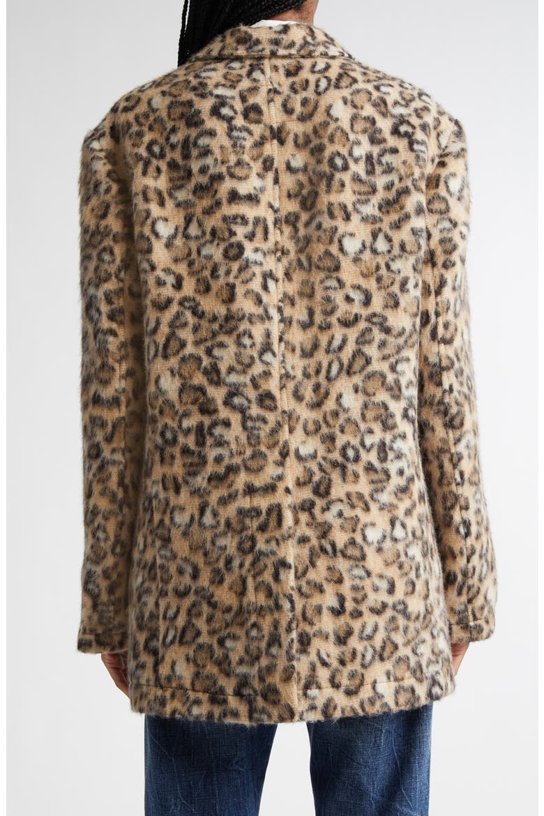 Ragged Oversize Leopard Print Blazer, Alternate, color, WOOLY LEOPARD