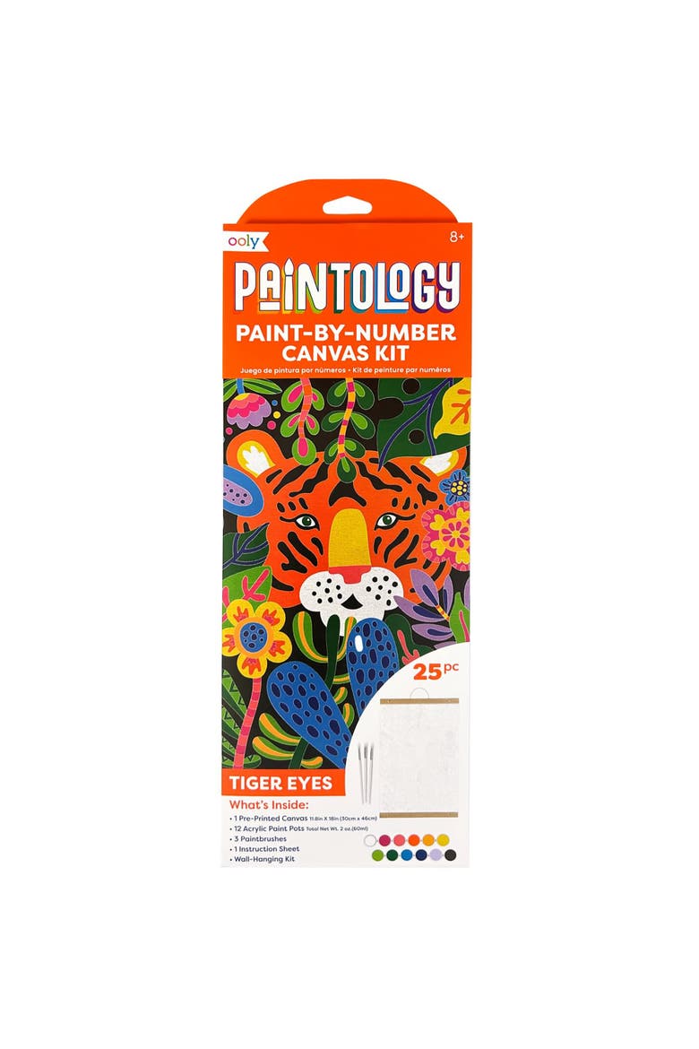 Paintology Paint By Number Canvas Kit, Main, color, Multicolored