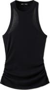 MANGO Starring Hailey Bieber Ruched Cotton Top