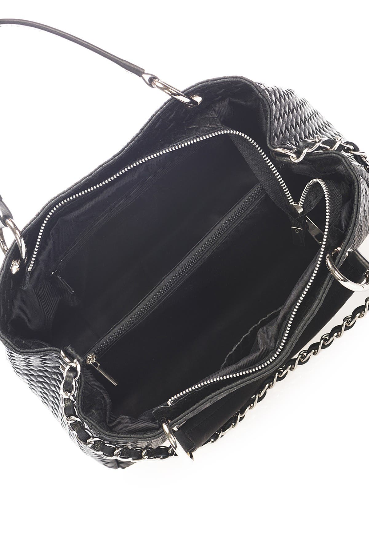 MASSIMO CASTELLO Basketweave Leather Satchel (Women) | Nordstromrack