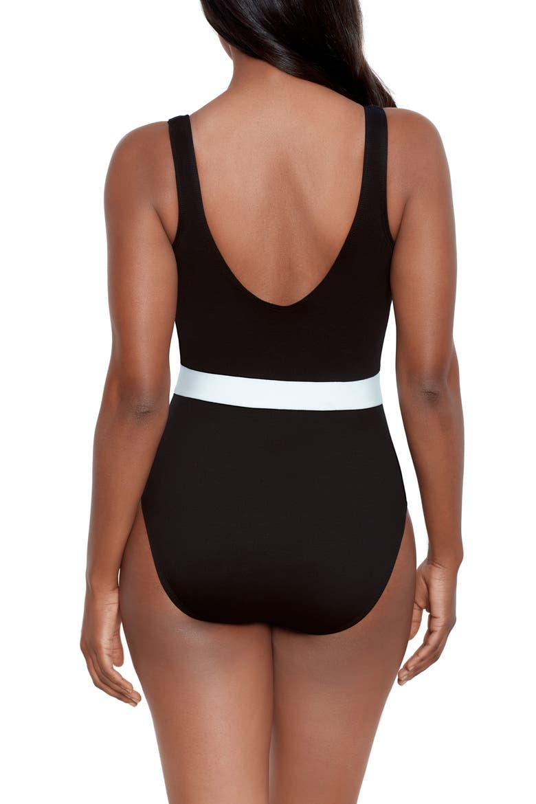 Spectra One-Piece Swimsuit, Alternate, color, BLACK/ WHITE