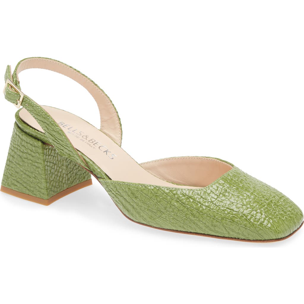 BELLS & BECKS Lana Slingback Pump in Green