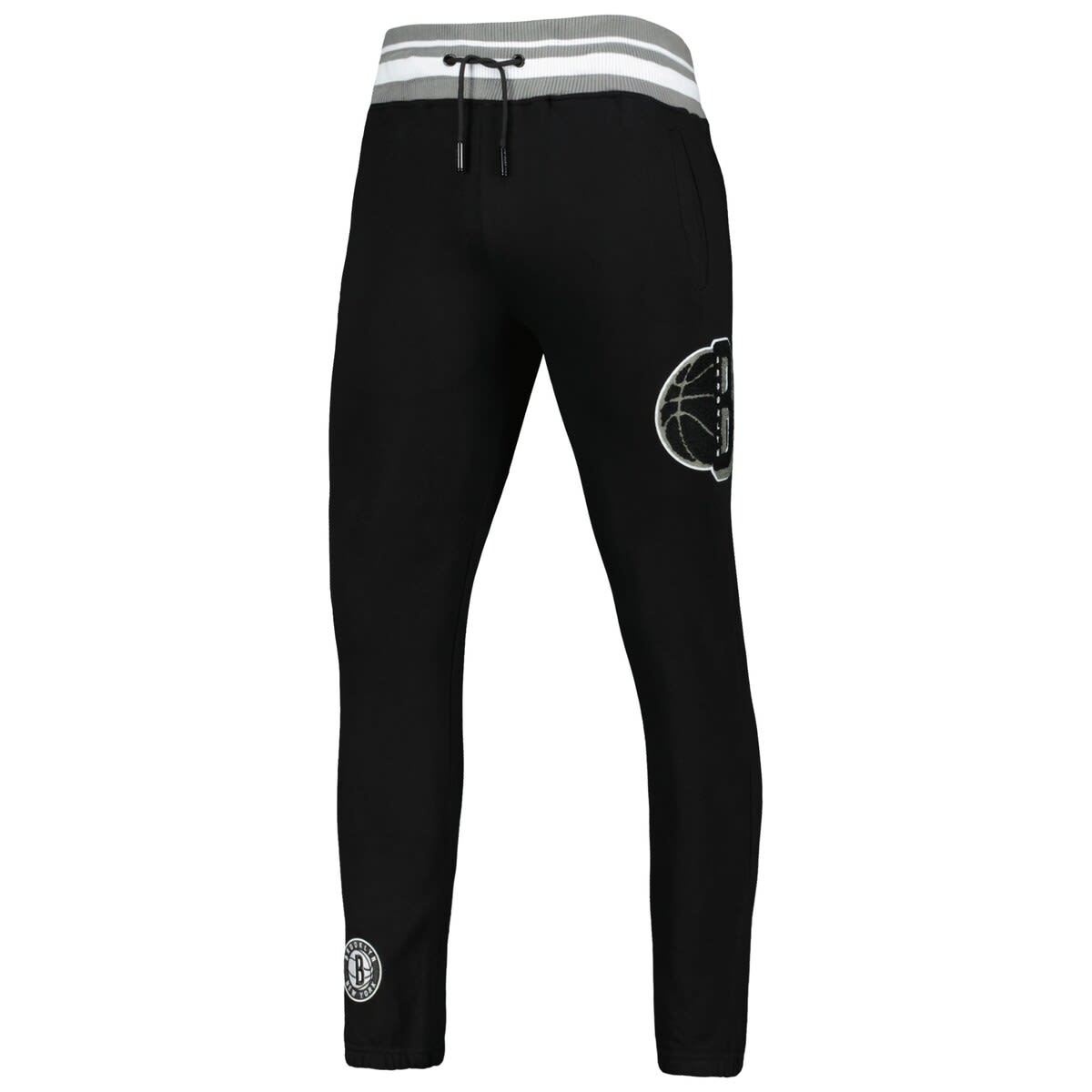 Men's Pro Standard Black Brooklyn Nets Mash Up Capsule Sweatpants - image 2