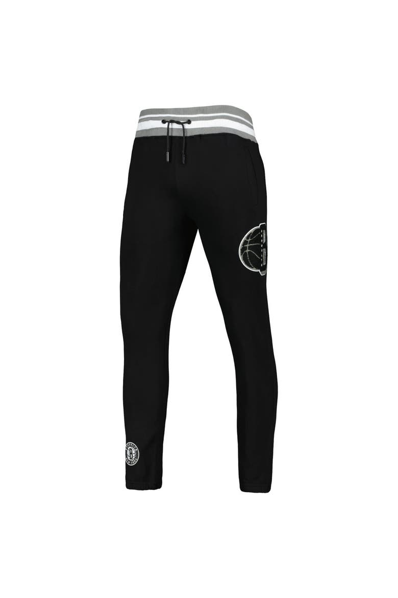 Men's Pro Standard Black Brooklyn Nets Mash Up Capsule Sweatpants, Alternate, color, Black