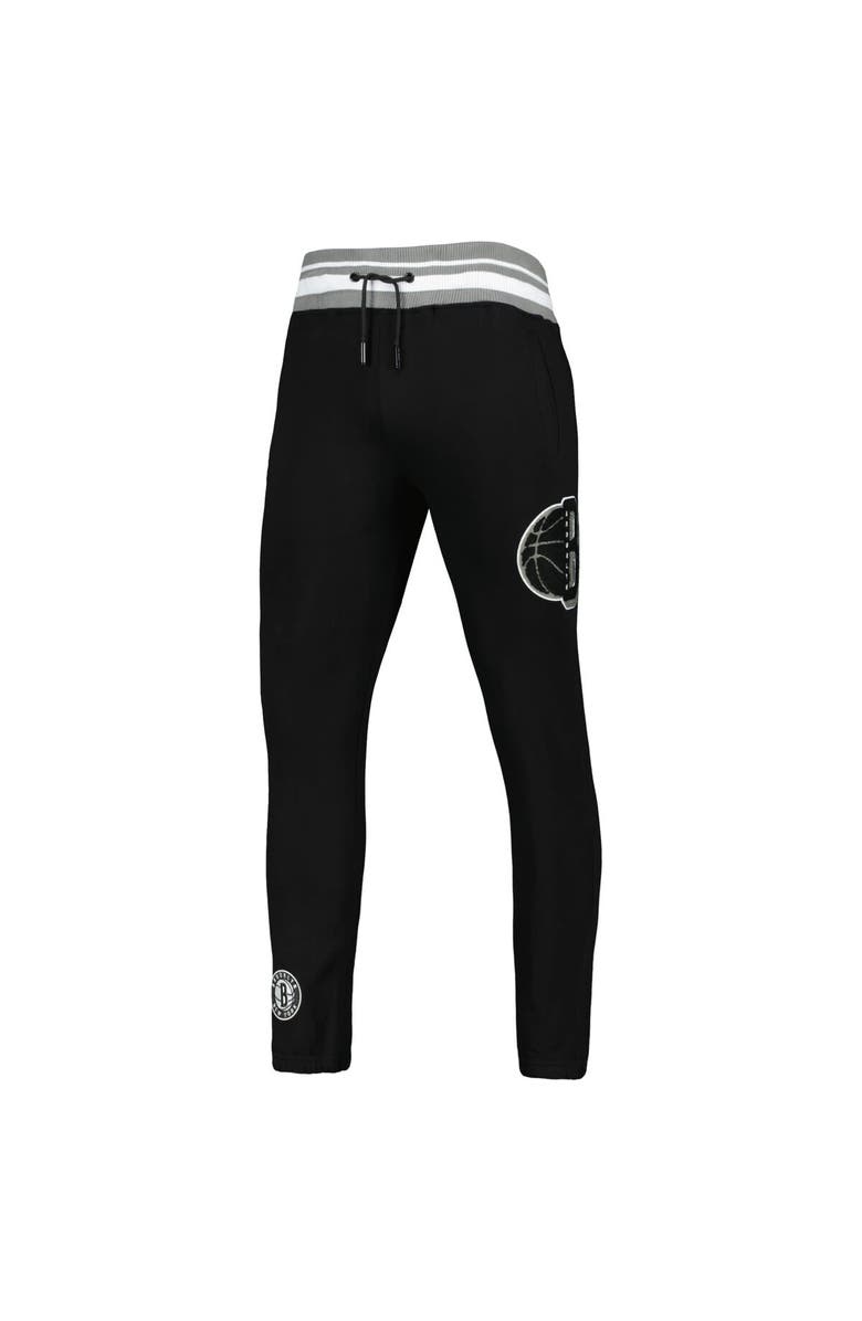 PRO STANDARD Men's Pro Standard Black Brooklyn Nets Mash Up Capsule Sweatpants, Alternate, color, Black