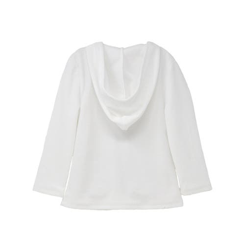 Flap Happy Toddler & Kids Upf 50+ Zuma Terry Beach Hoodie In White