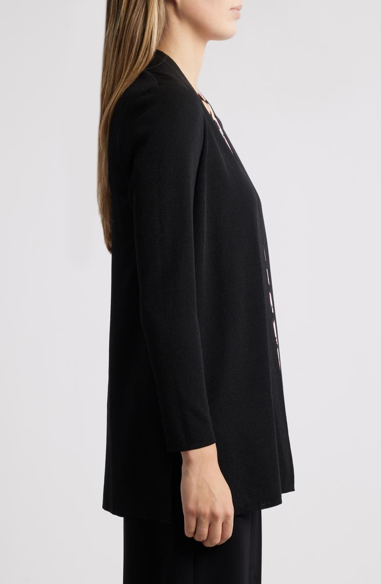 Anne Klein Nappa Open Front Cardigan, Alternate, color, 