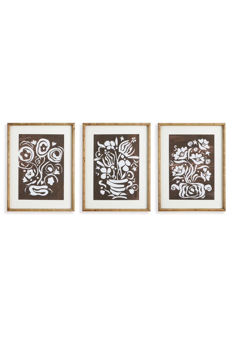 Napa Home & Garden Dare to Dance Prints, Set of 3, Main, color, Black