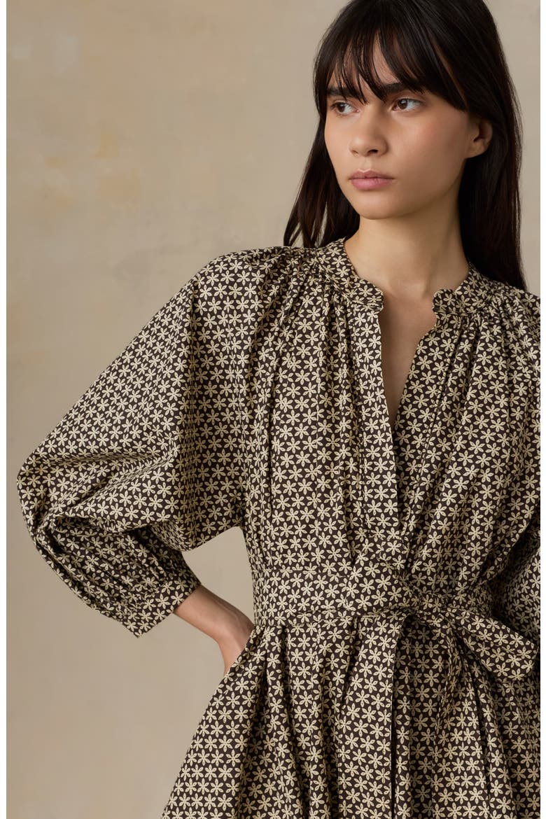 Kaia Coastal Organic Cotton Poplin Minidress, Alternate, color, BLOOM TRAIL FLORAL