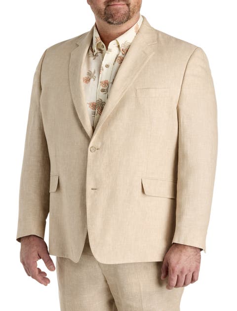 Big & Tall Linen Suit Jacket