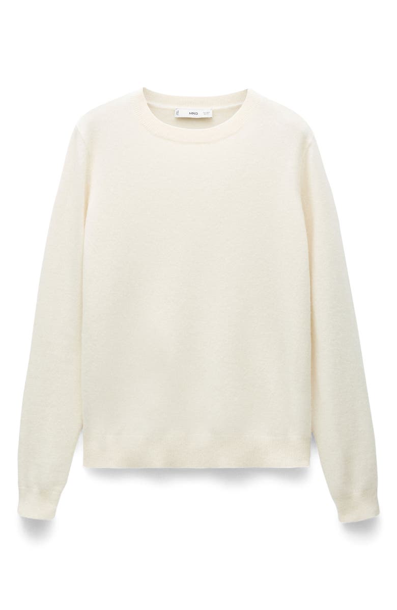 MANGO Cashmere Sweater, Alternate, color, Ecru