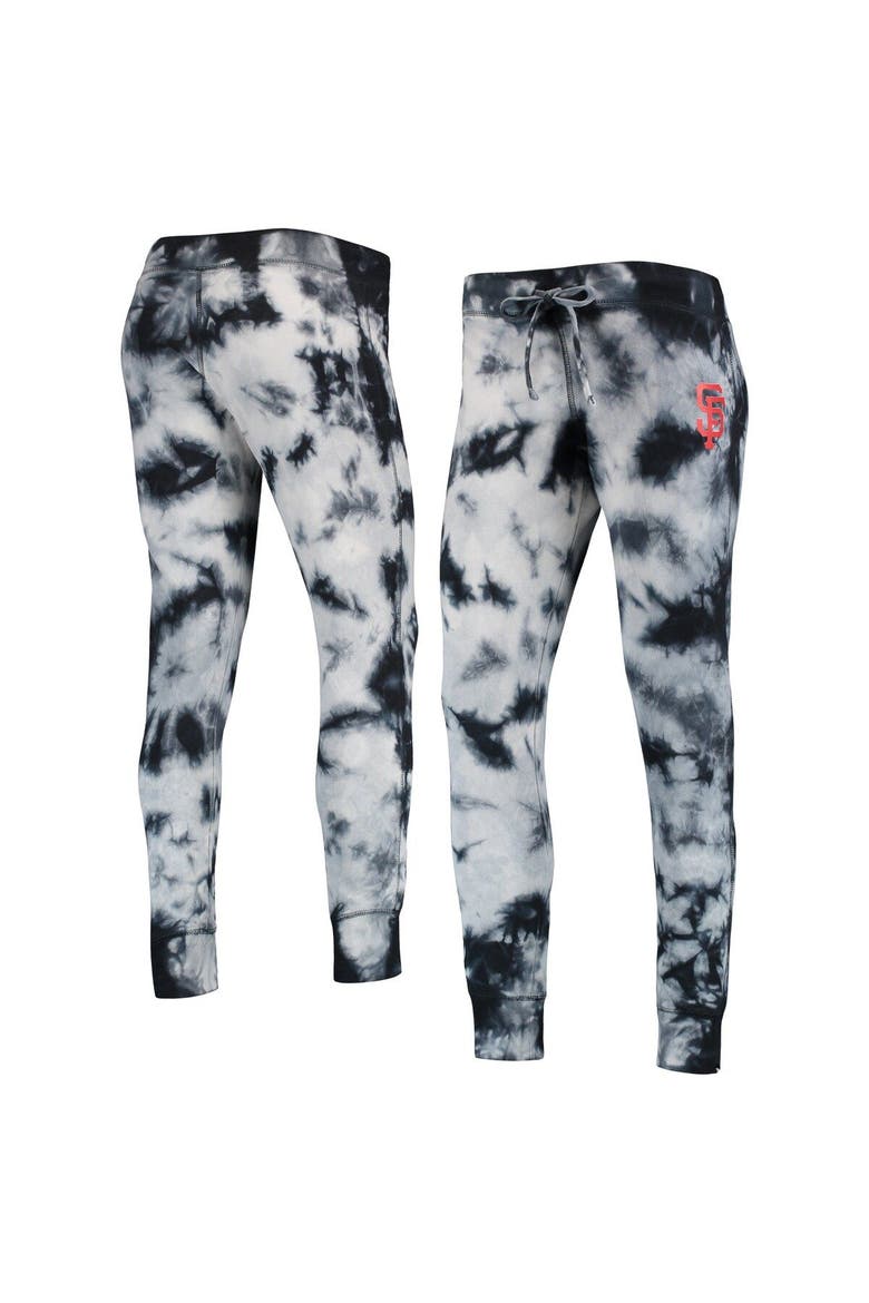 Women's New Era Black San Francisco Giants Tie-Dye Jogger Pants, Main, color, Black